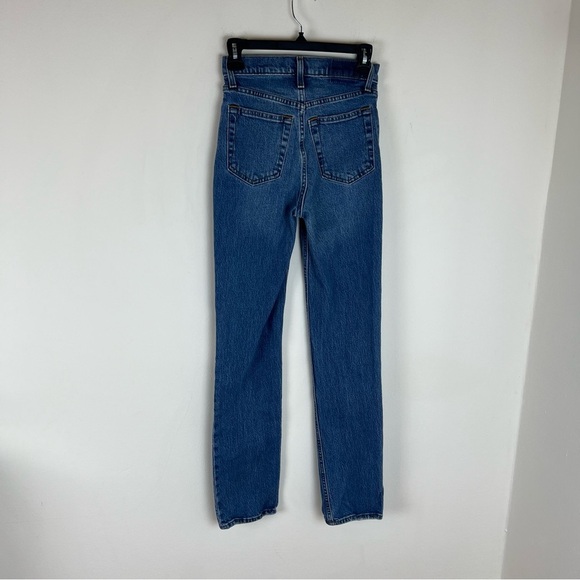Abercrombie & Fitch 90s Straight Jean Distressed Size 24 / 00 - Picture 4 of 5